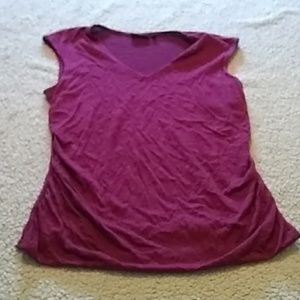 Wine colored sleeveless top